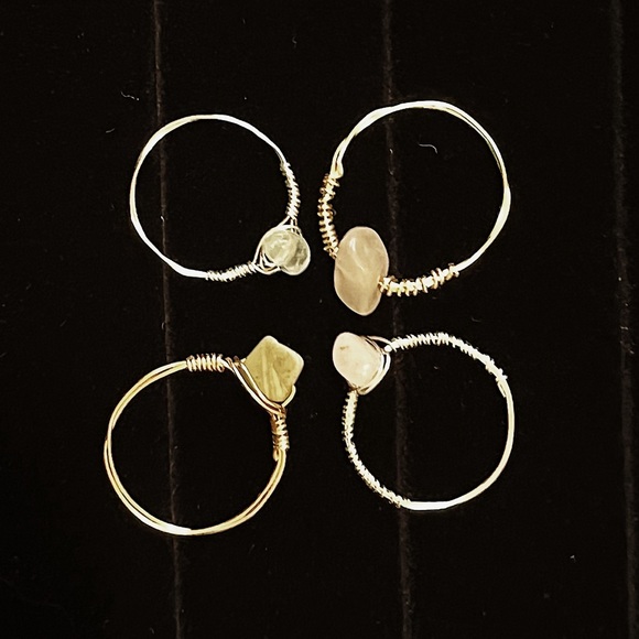 Mystery set of 2 wire wrapped rings! You choose size, style is a suprise💍 - Picture 5 of 5